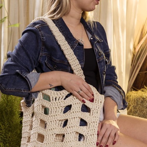 Natural Cotton Tote Crochet Pattern