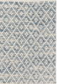 beachy blue diamond cotton rug