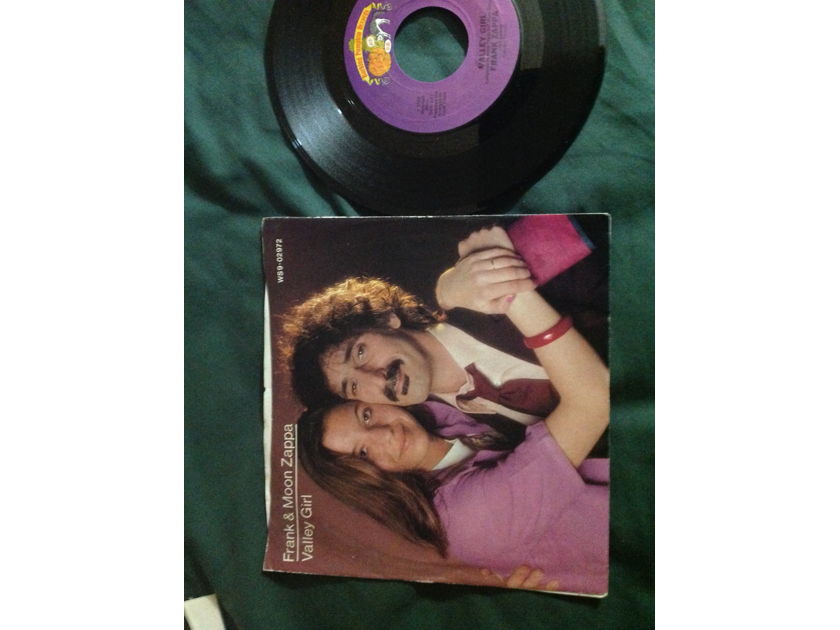 Frank and Moon Zappa - Valley Girl/You Are What You Is Barking Pumpkin Records 45 Single With Picture Sleeve NM