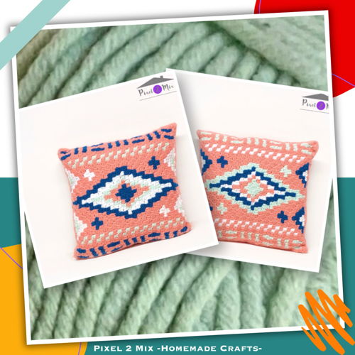 Atzi - A capa de almofada asteca - Crochê C2C de canto a canto