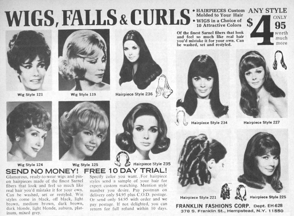Wig Ads from the 1950s