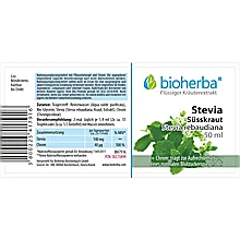 Stevia Süsskraut, Stevia rebaudiana, Tropfen, Tinktur 50 ml