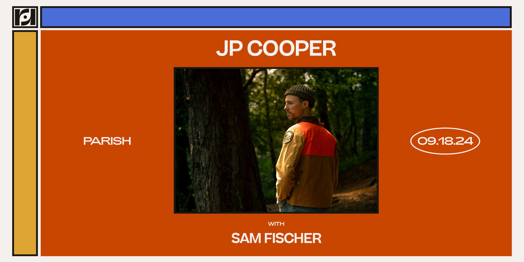 Resound Presents: JP Cooper w/ Sam Fischer at Parish on 9/18 promotional image
