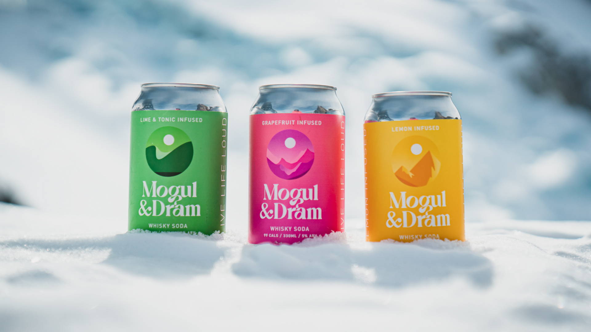 Featured image for Mogul & Dram's Branding By ORCA Disrupts The Seltzer Industry With Their Colorful Cans