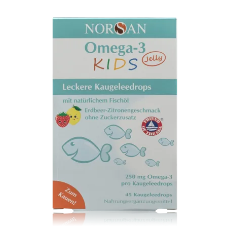 Omega-3 KIDS Jelly Leckere Kaugeleedrops mit natürlichem Fischöl