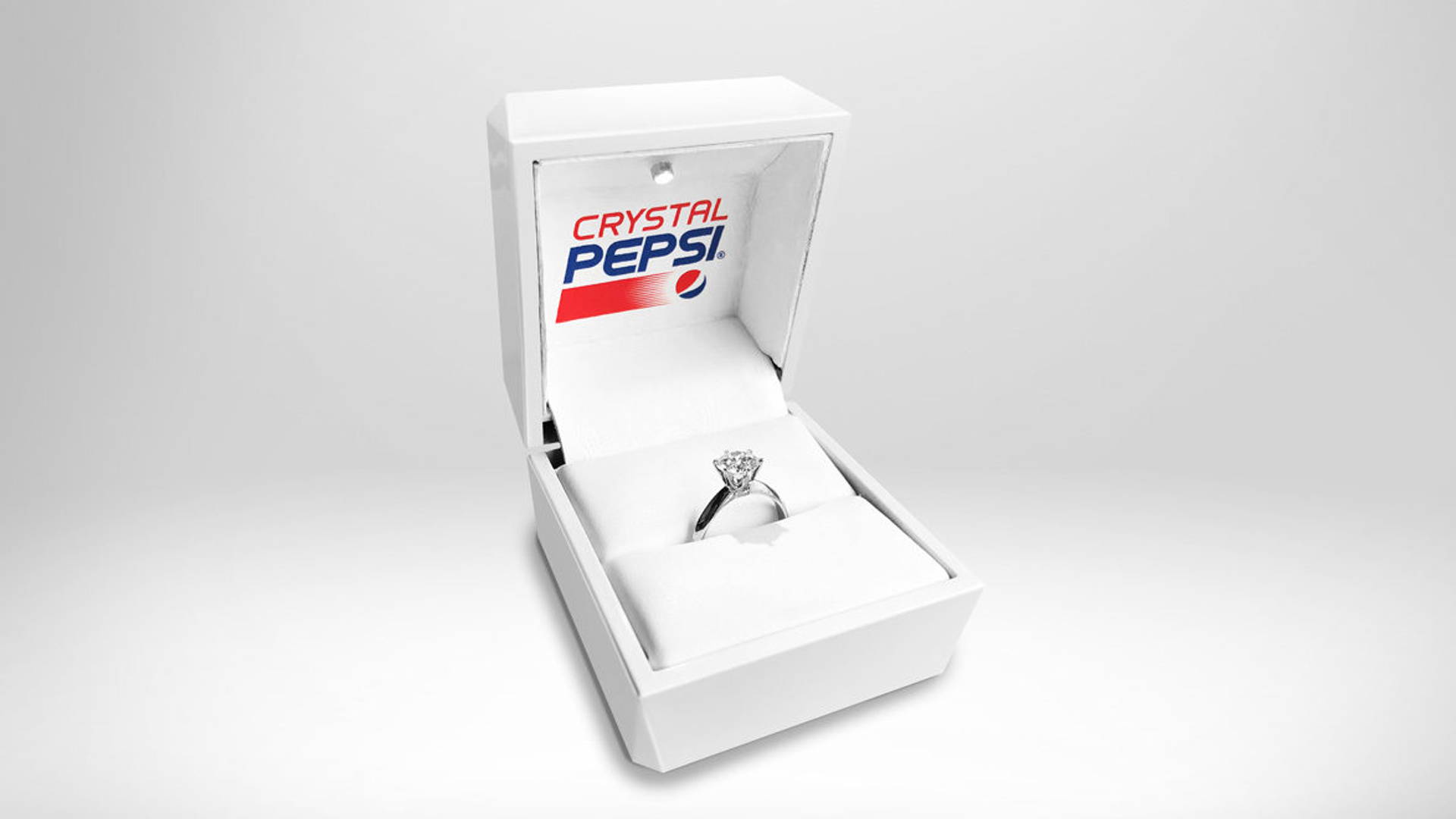 Featured image for This Valentine's Day, Pepsi Is Bringing The Ice With A Crystal Pepsi Engagement Ring