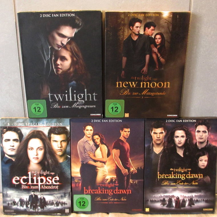 DVD Twilight New Moon Eclipse (norm) Breaking Dawn