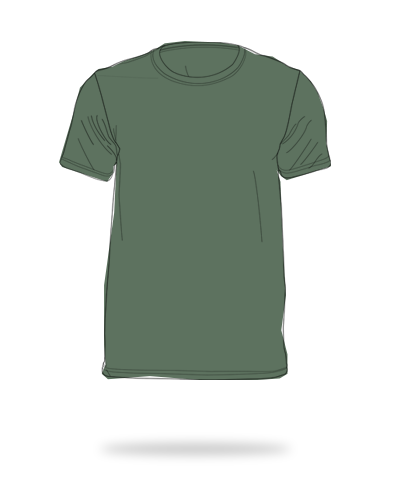 military green 100% cotton round neck shirts sj clothing manila philippines