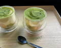 Matcha tiramisu in glasses