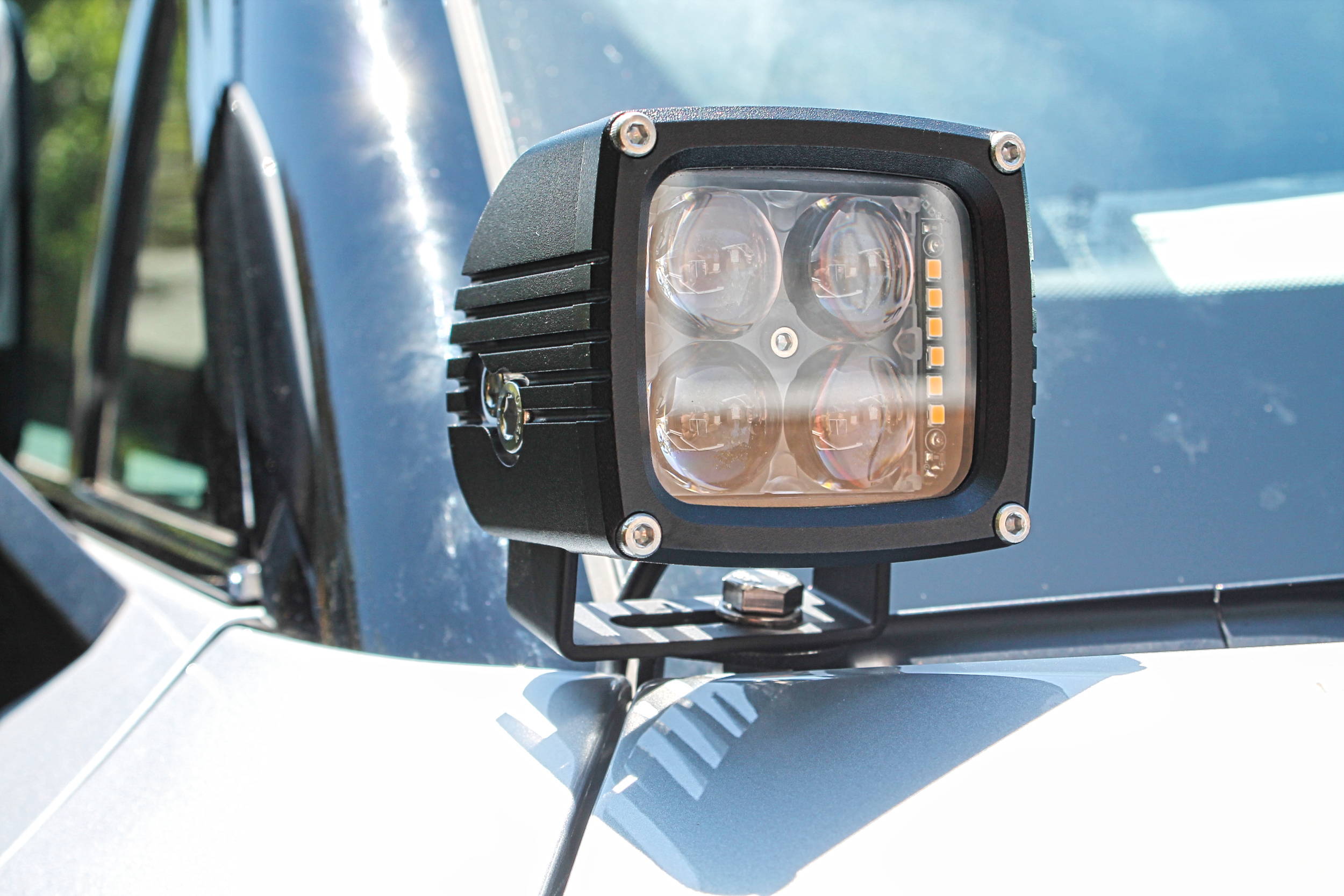 rivian hood mount by mandr automotive