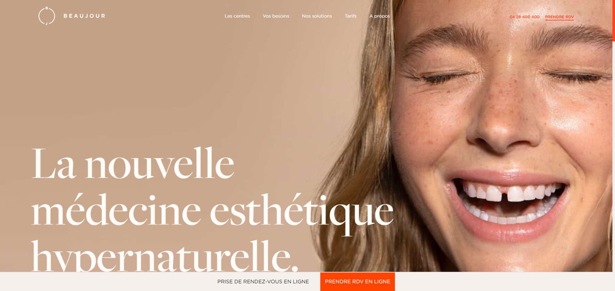 Screenshot of Beaujour , from the brown websites collection.