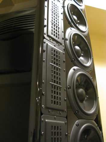AV123 LS6 Line Source speakers in piano black