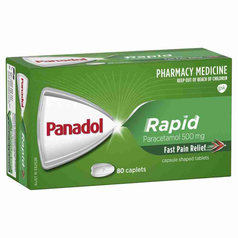 Panadol Rapid For Pain Relief Paracetamol - 500Mg 80 Caplets - Image 2
