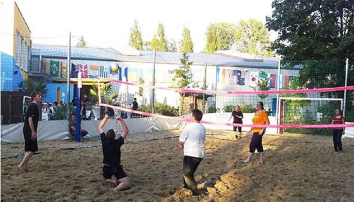 kickerworld berlin kinder beim volleyball