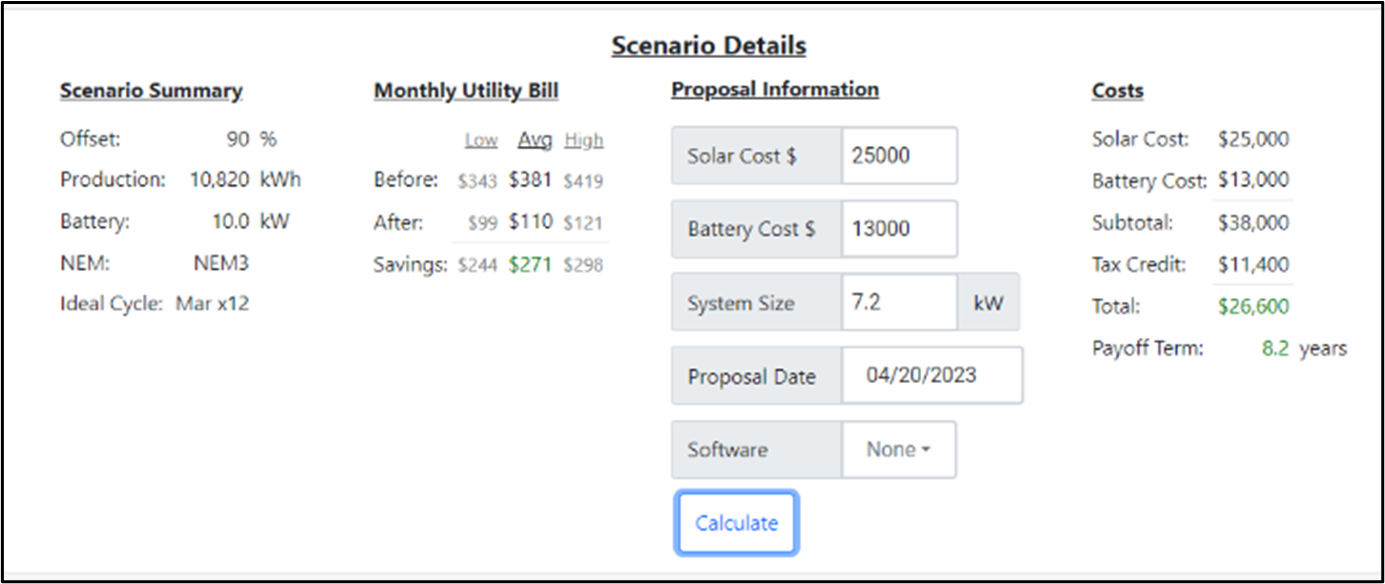 How To Use NEM 3.0 Scenario Tool