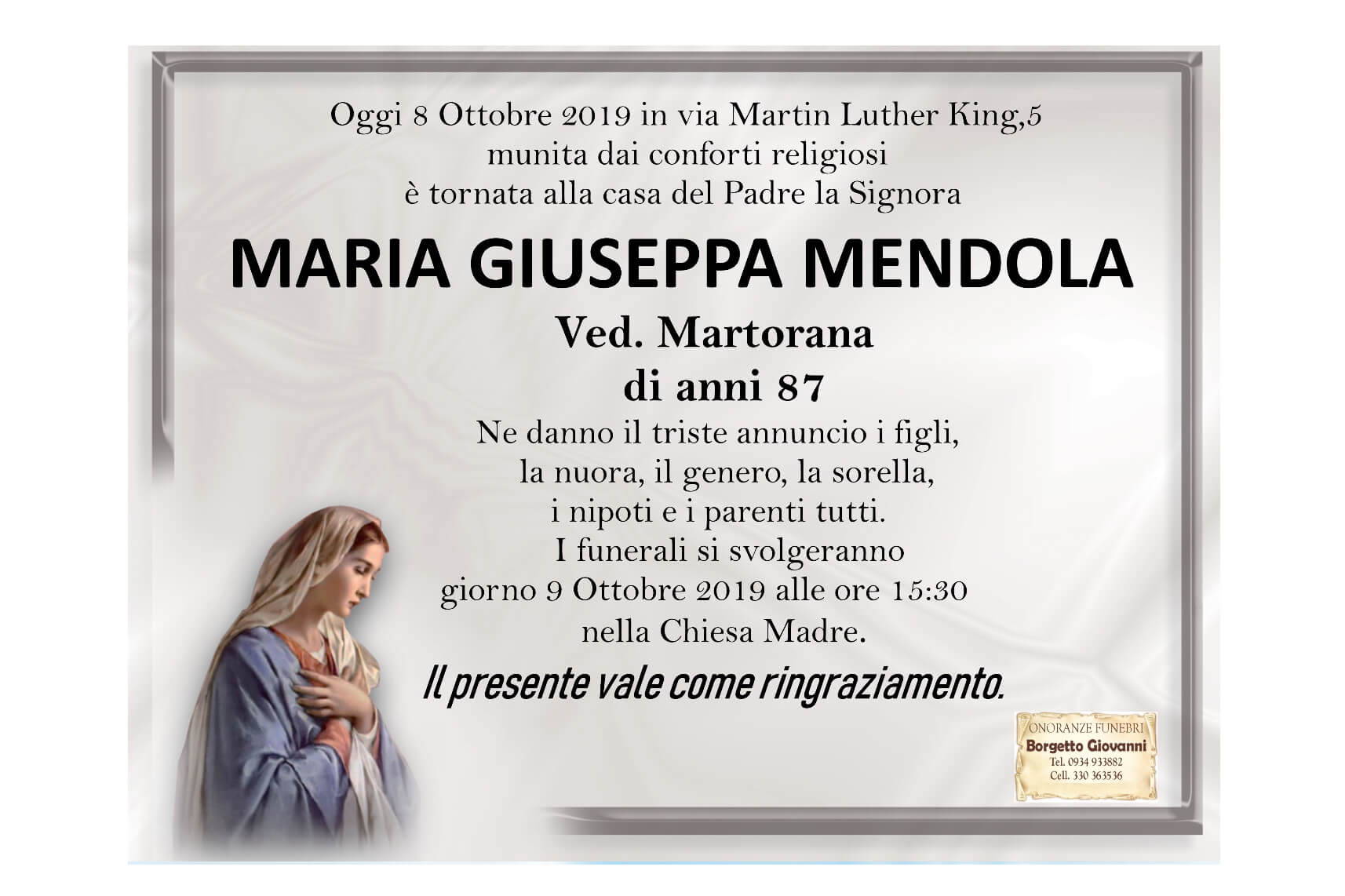 Maria Giuseppa Mendola