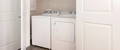 This photo shows the in unit washer and dryer in each of the condos at The Carter.