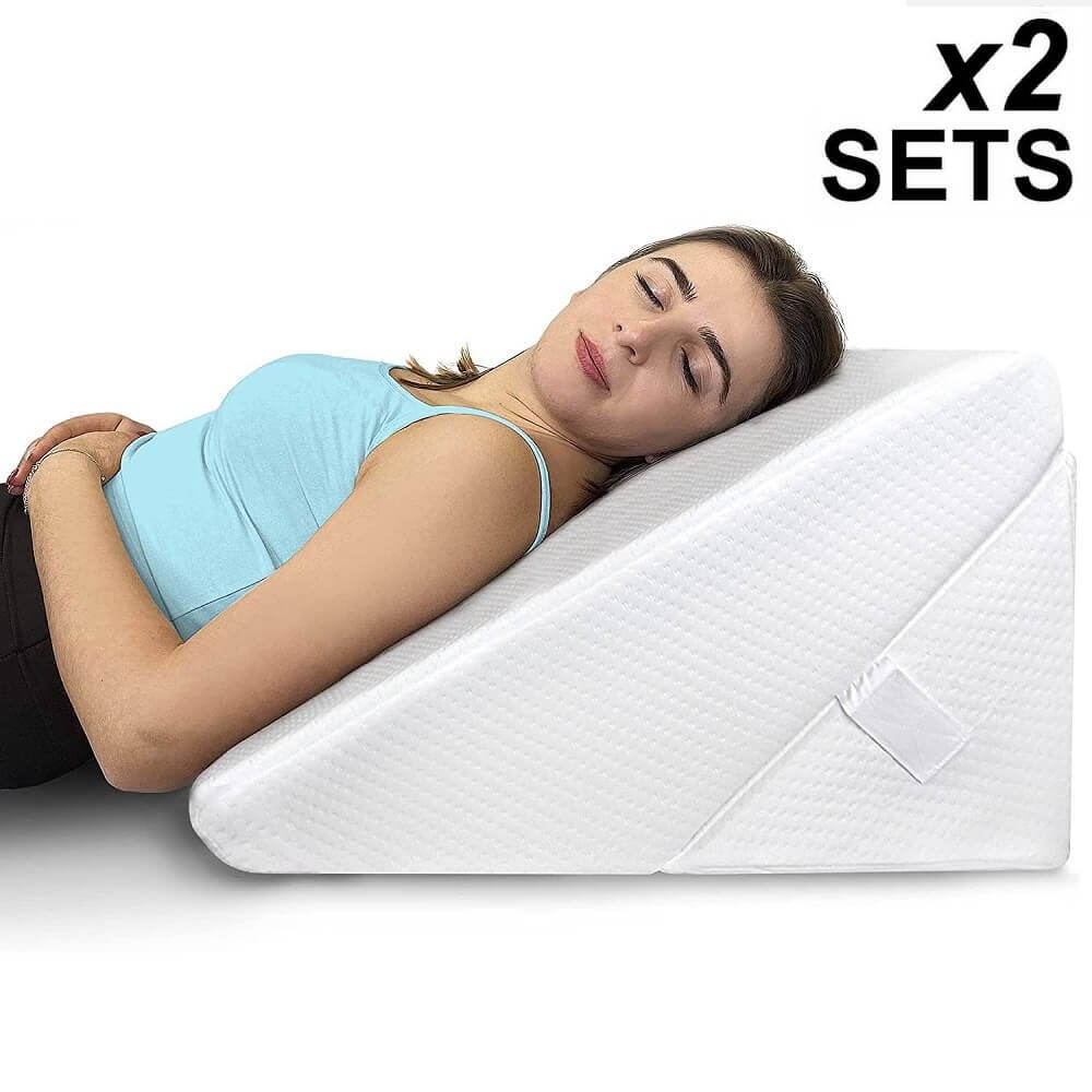 Wedge Pillow for Back Pain, Sleeping Foam Wedge Pillow,