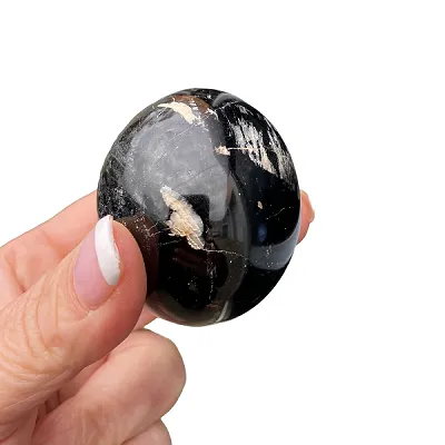 Natural Astrophyllite Quartz Crystal “Fireworks Stone “Sphere