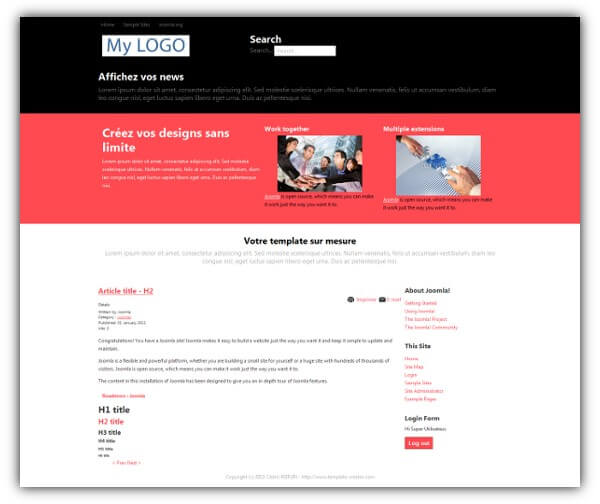 Template Creator CK - создание собственных шаблонов в Joomla