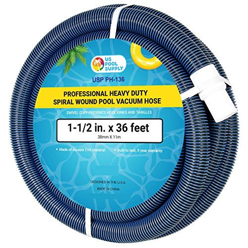 U.S. Pool Supply 11/2" x 36 Foot Professional Heavy Duty Spiral Wound