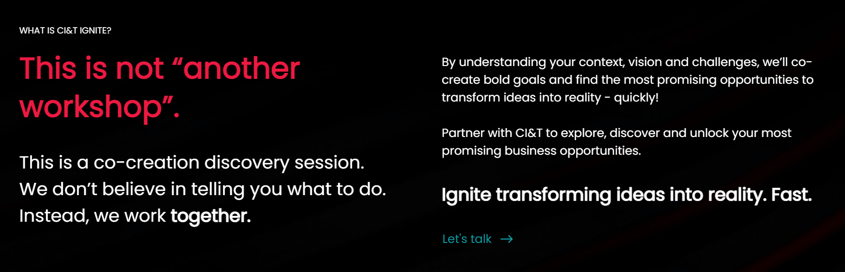 CI&T product / service