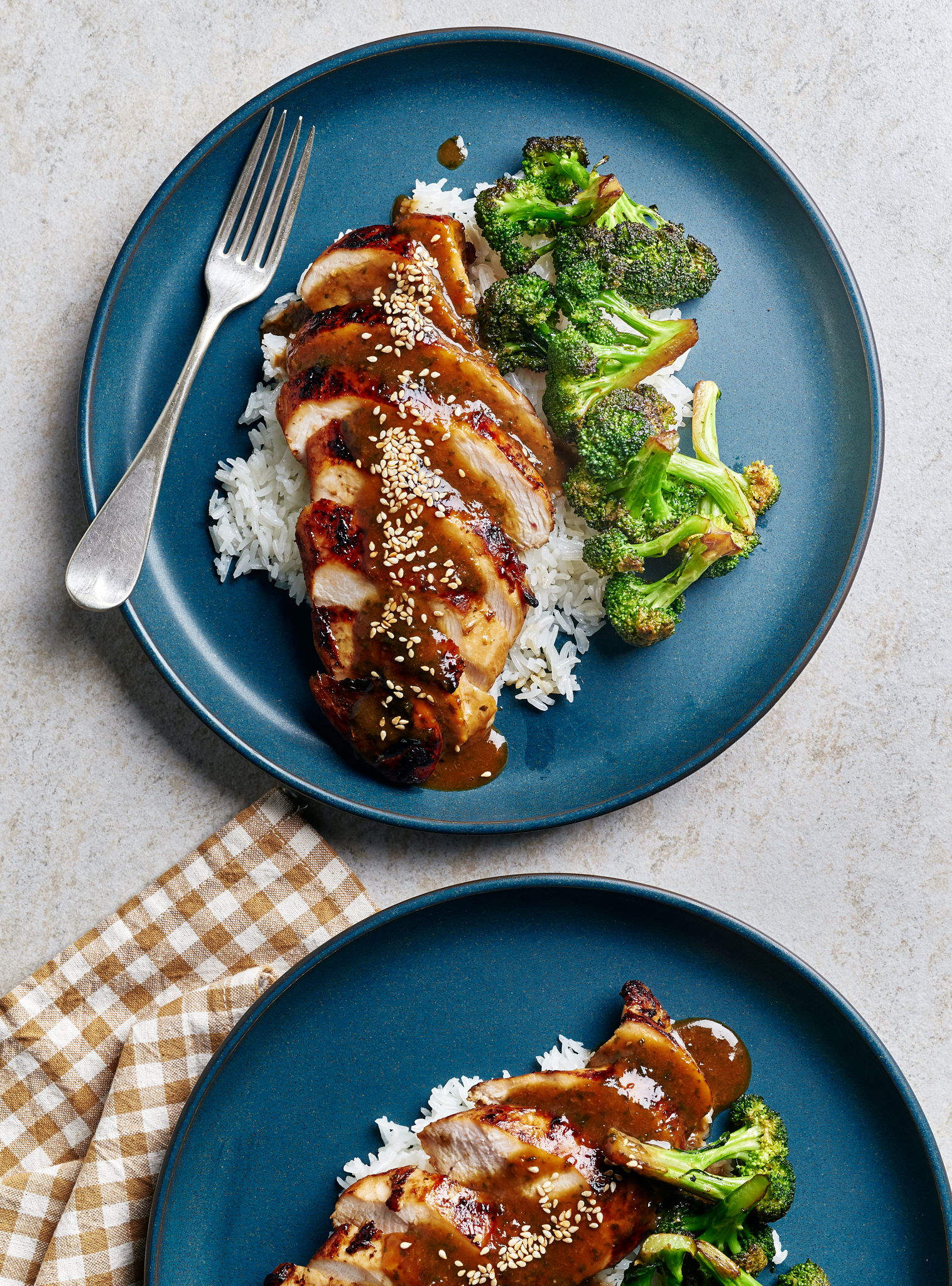 Poulet au soya et à l’érable, brocoli rôti et riz au jasmin | RICARDO