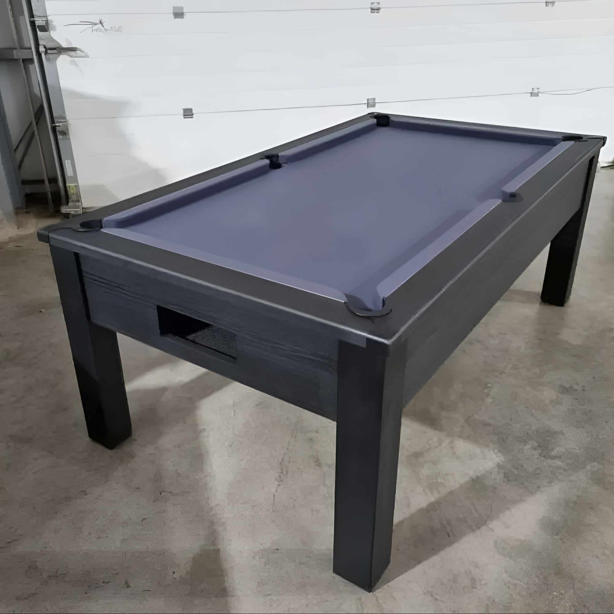 FMF Spirit Tournament Black Stealth Slate Bed Pool Table