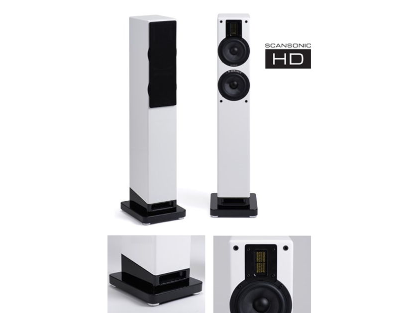 Scansonic M6 Demo Column speakers with Ribbons-Raidho DNA