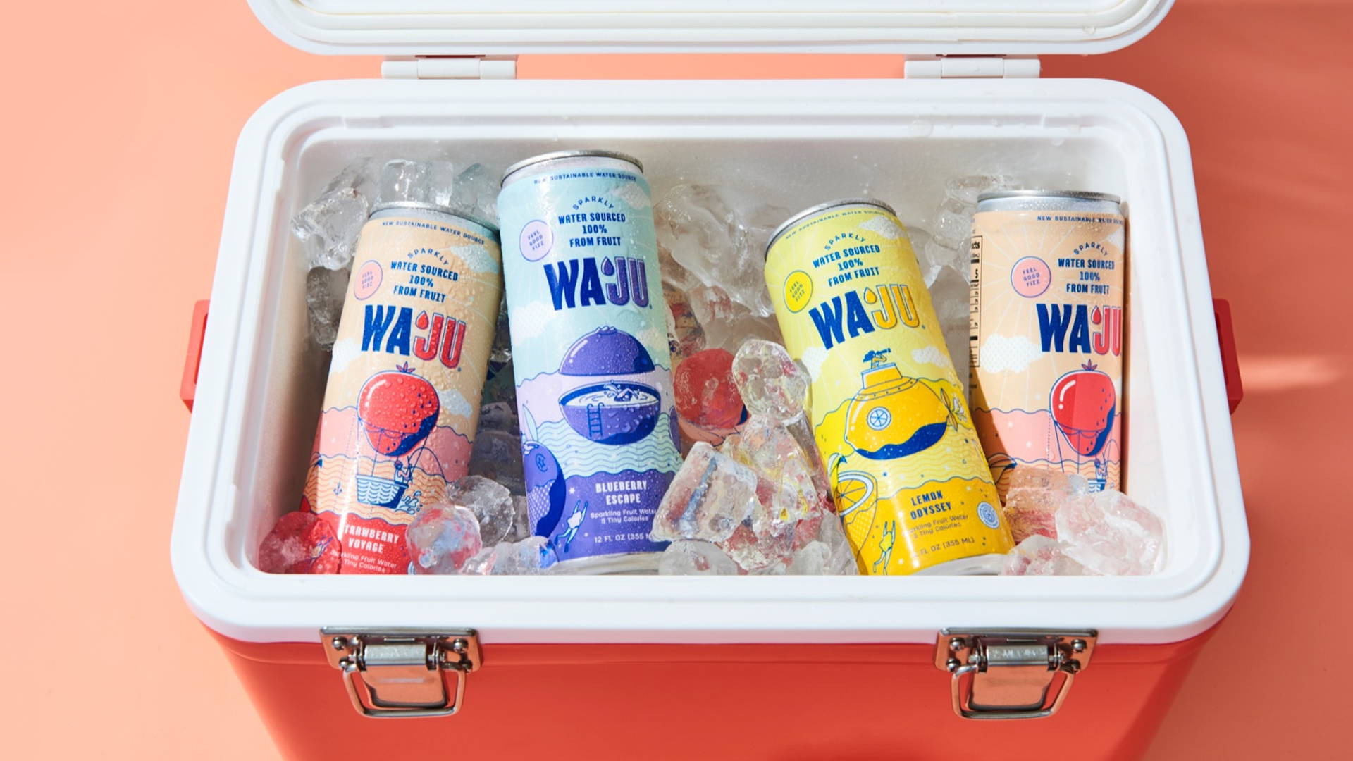 Featured image for Waju Is The First Upcycled Sparkling Water From Fruit