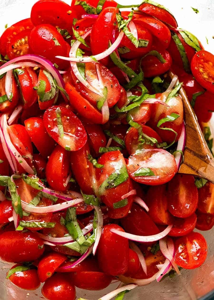 Cherry Tomato Salad with Basil - RecipeTin Eats