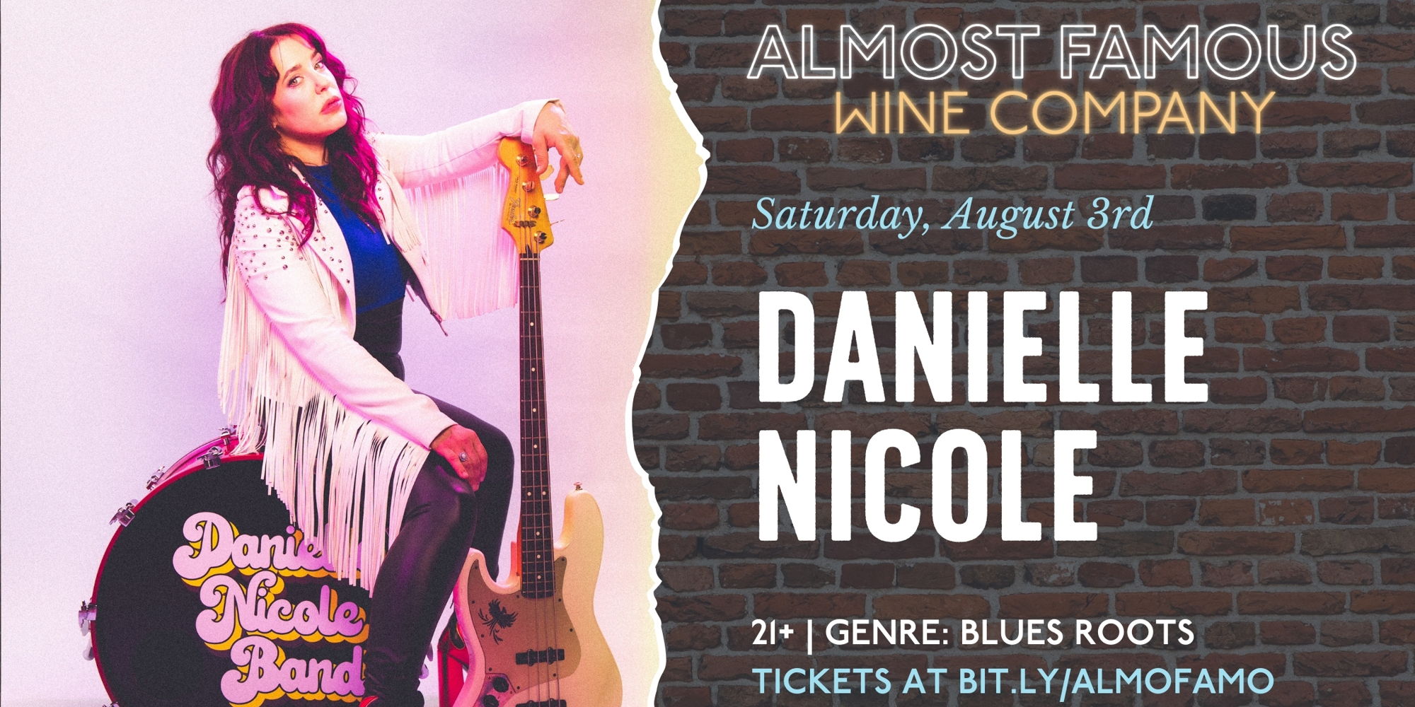 Grammy-nominated Blues Roots artist Danielle Nicole at Almost Famous promotional image