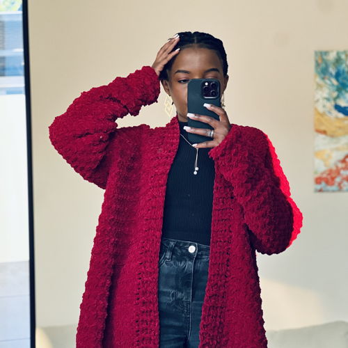 Crochet Easy Suzette Stitch Cardigan  Written Pattern