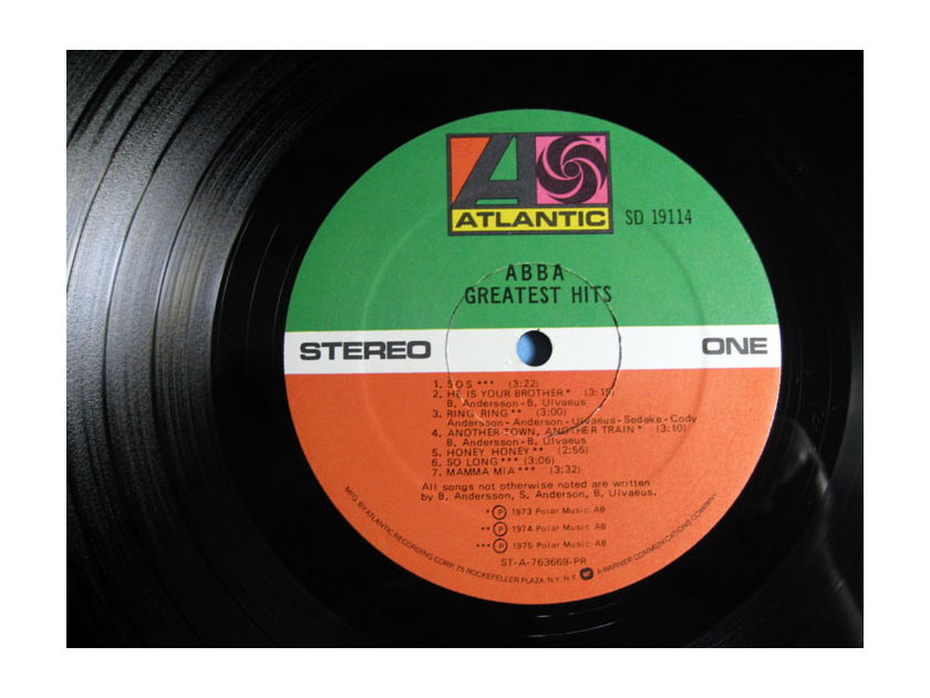 ABBA - Greatest Hits  - 1st Press 1977 Atlantic SD 19114