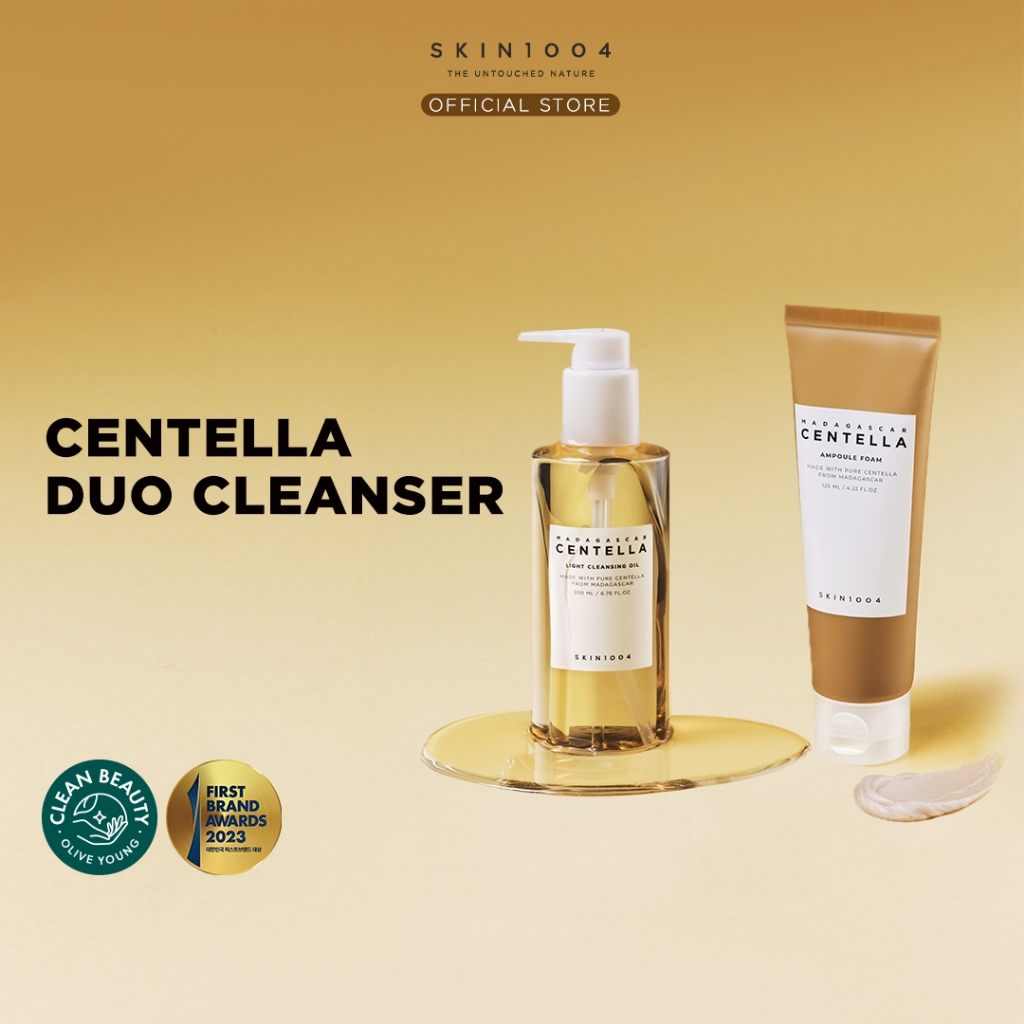 Centella Duo Cleanser Set (Cleansing Oil + Ampoule Foam | SKIN1004