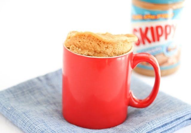 Healthier PB Mug Cake - Kirbie's Cravings