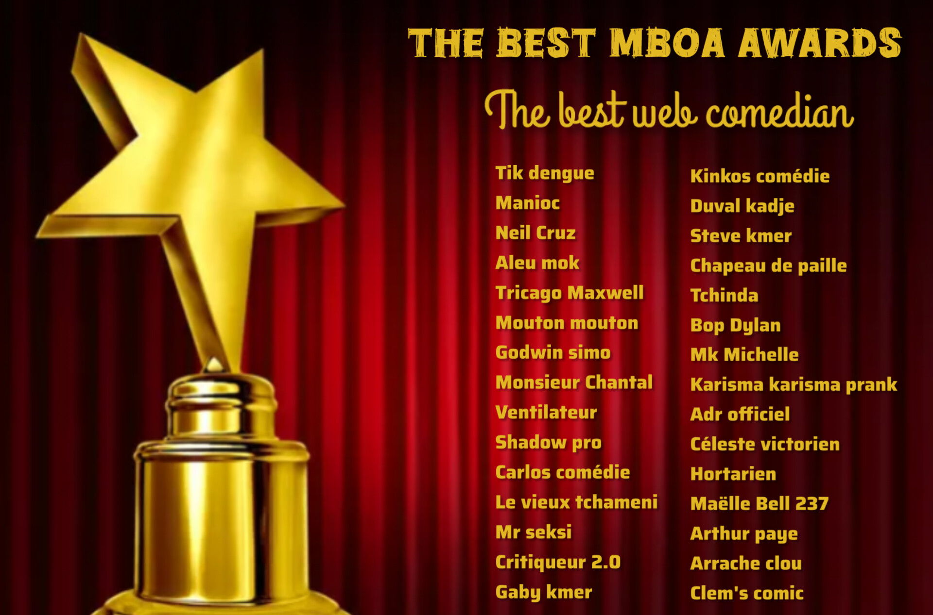 Le meilleur web comédien 