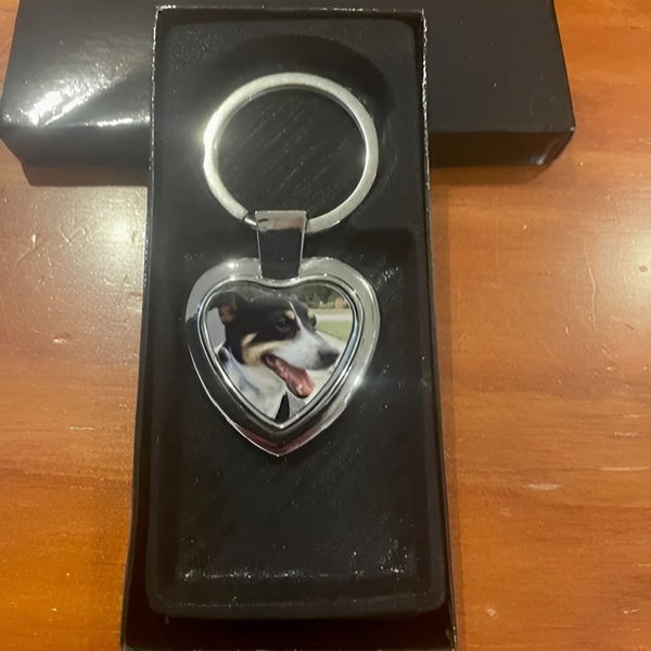 Pete's Pet Products - Personalised Pet - Heart Shape Keyring