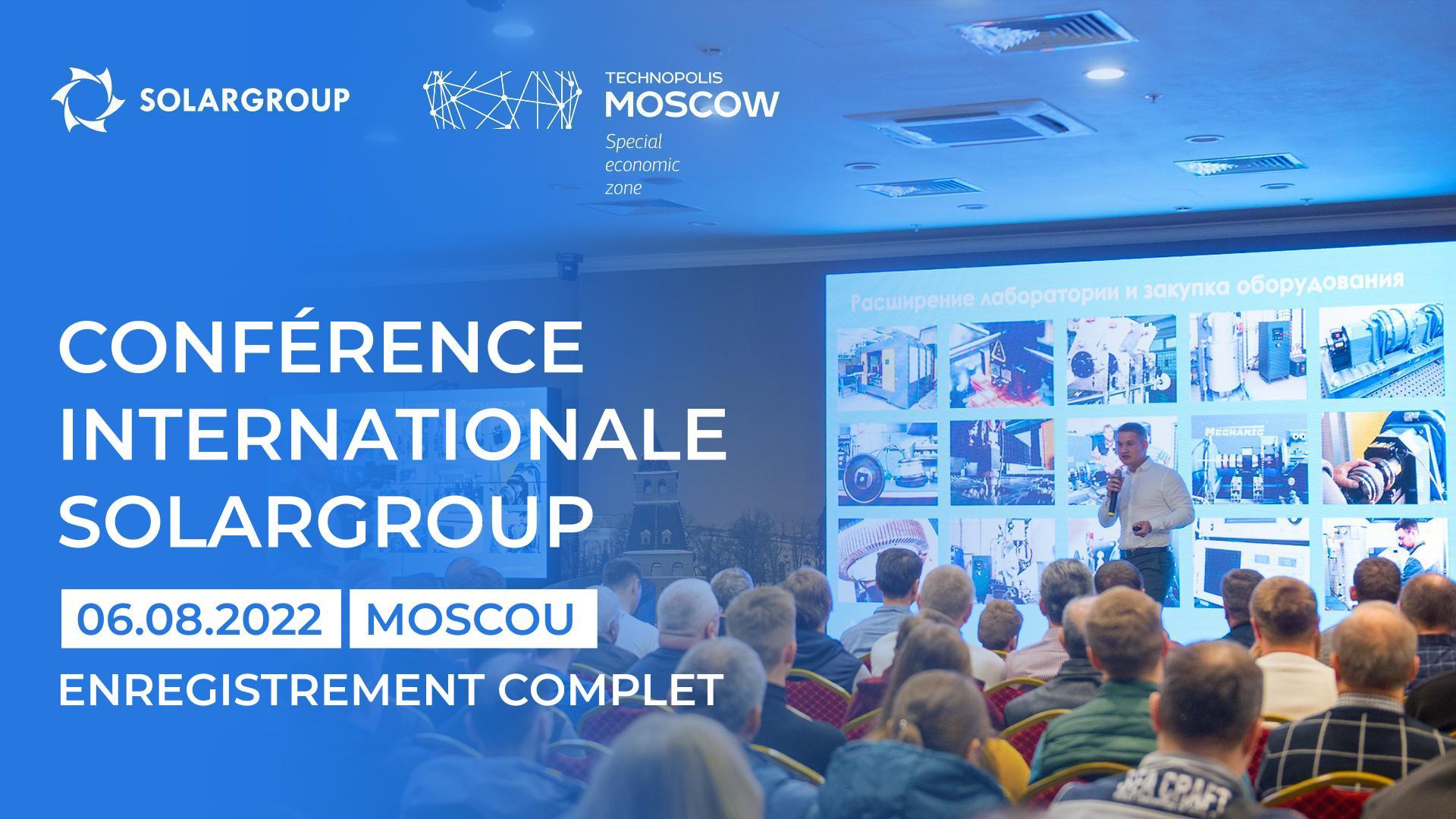 Conférence internationale SOLARGROUP : enregistrement de la diffusion