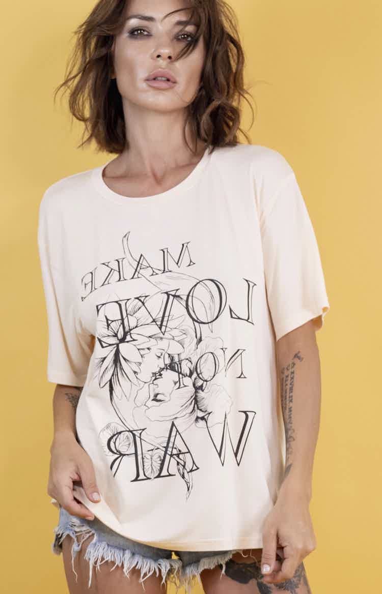 Beige Support T-Shirt