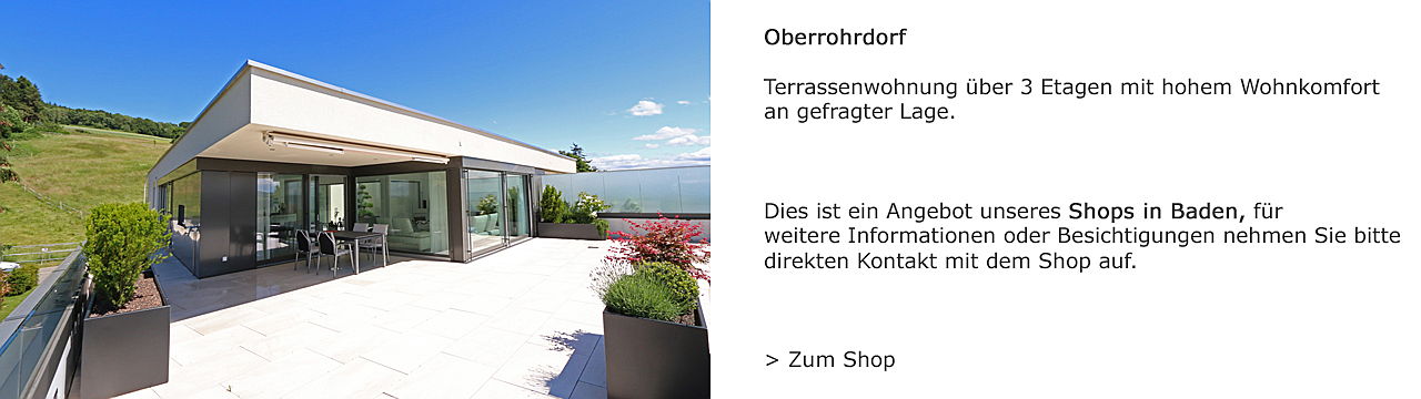  Zug
- Terrassenwohnung in Oberrohrdorf über Engel & Völkers Baden