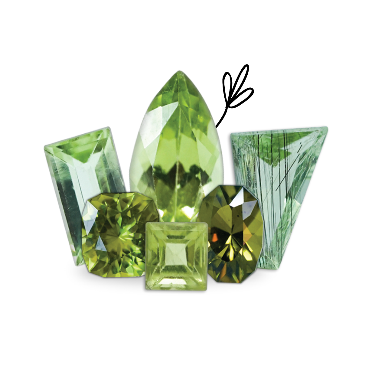 Peridot gemstone