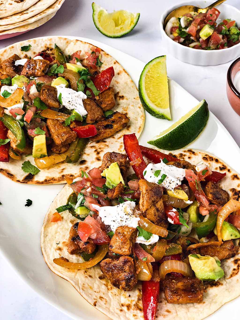 Vegan fajita topping