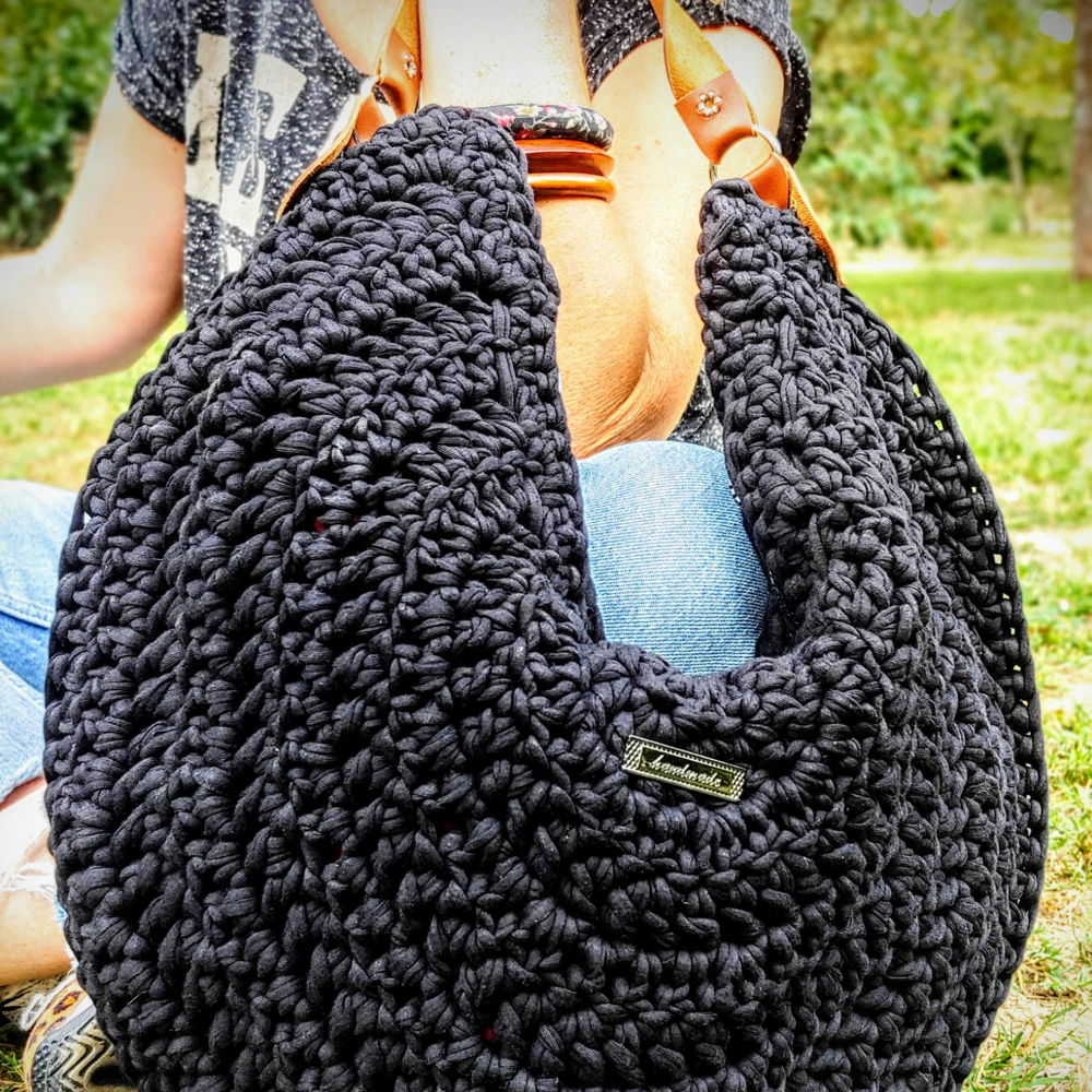 Half moon tote bag