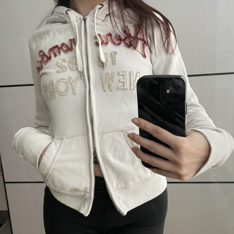 Ambercrombie & Fitch White Y2k Jacket