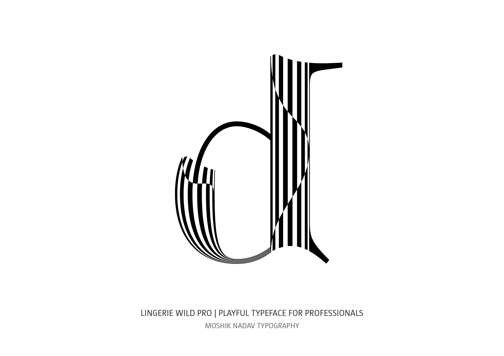Amazing new font by Moshik Nadav Typography - Lingerie Wild Pro Typeface