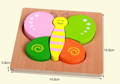 Butterfly Montessori wooden puzzle toy for toddlers. 