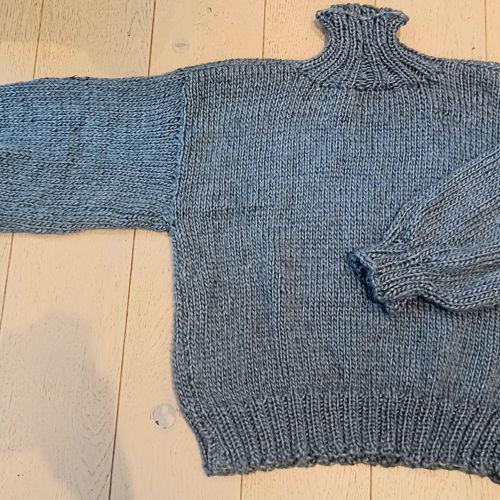 Suéter de agulha reta - padrão de tricô