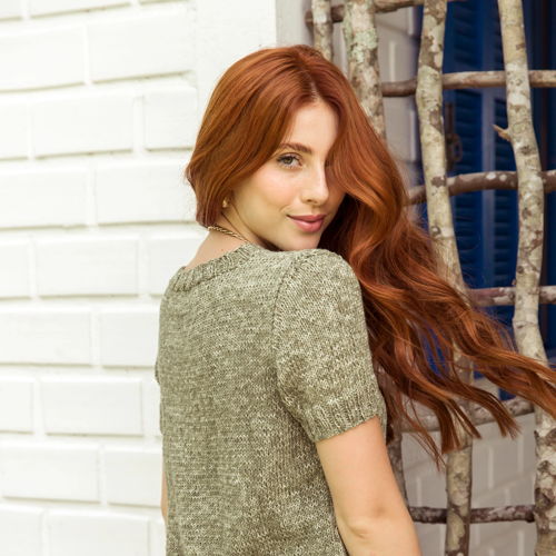Olive Green Tee Knitting Pattern