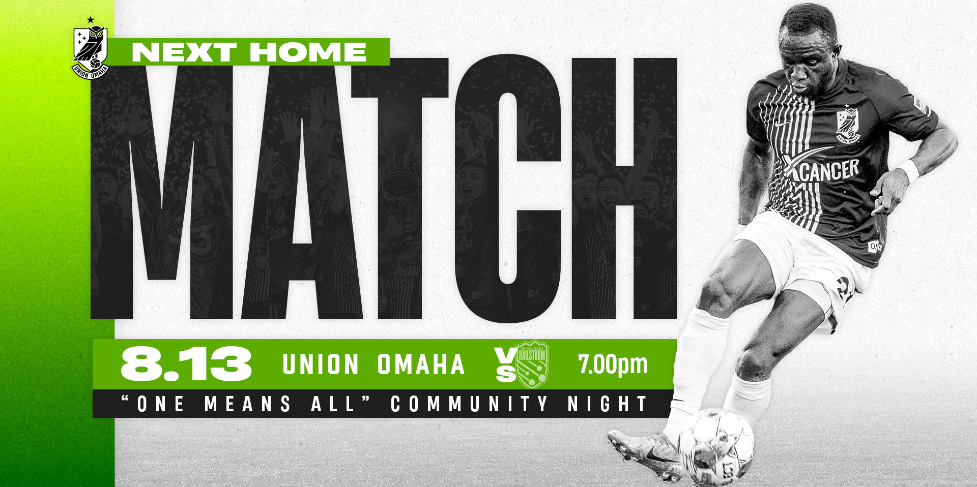 Union Omaha vs. Northern Colorado Hailstorm FC promotional image